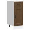 vidaXL Mueble bajo de cocina porto roble marr&oacute;n madera reconstituida