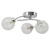 50486 vidaXL L&aacute;mpara de techo para 3 bombillas G9 120 W