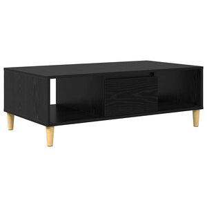 vidaXL Mesa de Caf&eacute; Roble Negro 102 x 55 x 35 cm Madera de ingenier&iacute;a