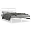 vidaXL Estructura cama sin colch&oacute;n con cabecero metal blanco 150x200cm