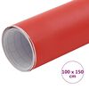 vidaXL L&aacute;mina para coches rojo mate 100x150 cm