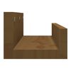 vidaXL Estantes de pared 2 uds madera de pino marrón miel 50x12x9 cm