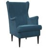 vidaXL Sill&oacute;n Azul Terciopelo