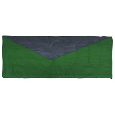 vidaXL Sacos de dormir de sobre ligero 2 piezas verde 1100 g 10 ° C