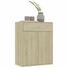 vidaXL Aparador de madera contrachapada color roble Sonoma 60x30x75 cm