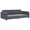 vidaXL Sof&aacute; cama sin colch&oacute;n terciopelo gris oscuro 90x200 cm