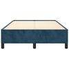 vidaXL Estructura de cama sin colch&oacute;n terciopelo azul oscuro 120x190cm