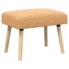 vidaXL Banco Liso Beige 60 x 40 x 45 cm Boucl&eacute;