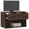 vidaXL Mueble TV madera ingenier&iacute;a y metal marr&oacute;n roble 60x31x39,5 cm