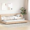 vidaXL Estructura de cama Natural 75 x 190 cm Madera de pino macizo