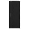 vidaXL Armario de pared Roble Negro 34,5 x 34 x 90 cm