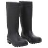 vidaXL Botas de agua negro n&uacute;mero 38 PVC