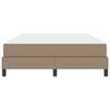 vidaXL Estructura de cama con colch&oacute;n Capuchino 160 x 200 cm tela