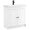 vidaXL Juego de muebles de ba&ntilde;o Blanco 56 x 37,5 x 81 cm