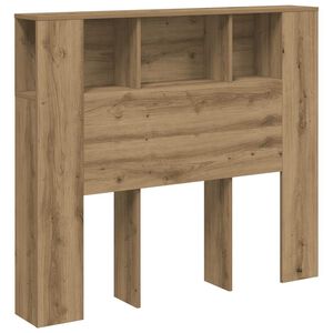 vidaXL Cabecero armario madera ingenier&iacute;a roble artisan 120x19x104,5cm