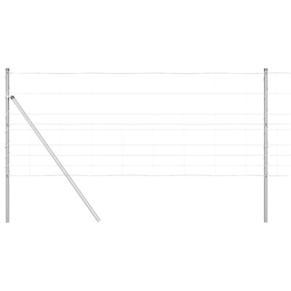 vidaXL Poste de Valla Galvanizado 100 x 1 m Acero