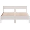 vidaXL Estructura de cama sin colch&oacute;n madera de pino blanca 140x200 cm