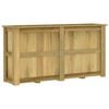 vidaXL Arriate de madera de pino impregnada 196x50x100 cm