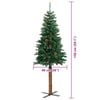 vidaXL &Aacute;rbol de Navidad Delgado con 150 LED con soporte Verde 150 cm