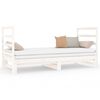 vidaXL Sof&aacute; cama extra&iacute;ble sin colch&oacute;n blanco 2x(90x190) cm