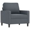 vidaXL Sillón de terciopelo gris oscuro 60 cm