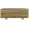 vidaXL Jardinera de madera de pino impregnada 70x70x26,5 cm