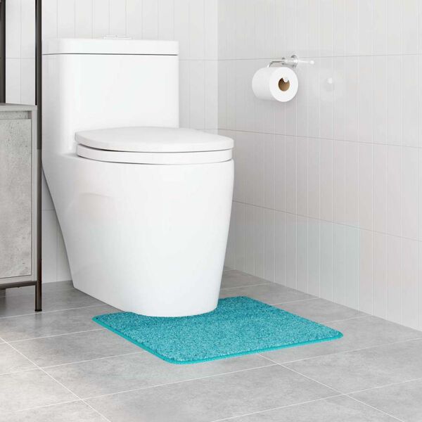 vidaXL Alfombra antideslizante para baño con corte para inodoro