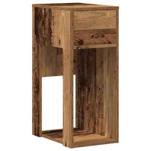 vidaXL Torre de ordenador con caj&oacute;n madera vieja 30x44x74 cm