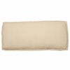 vidaXL Coj&iacute;n de pal&eacute; para asiento / respaldo Beige 120 x 50 x 12 cm