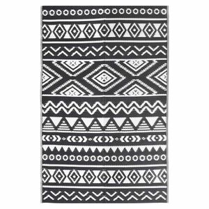 vidaXL Alfombra de exterior ARAKIL negra 190x290 cm PP