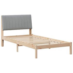 vidaXL Estructura de cama Marr&oacute;n 100 x 200 cm Madera de pino macizo