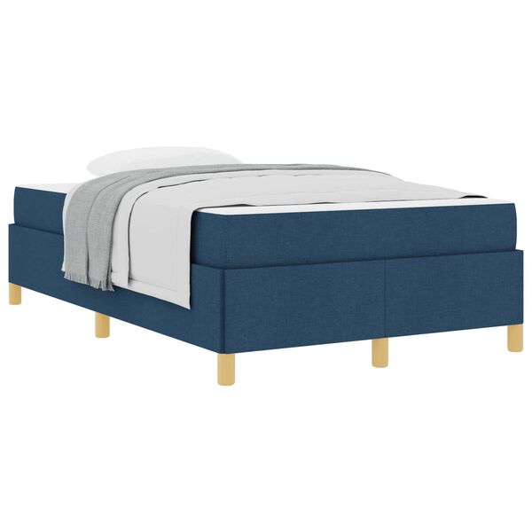 vidaXL Estructura de cama con colch&oacute;n Azul 120 x 190 cm tela