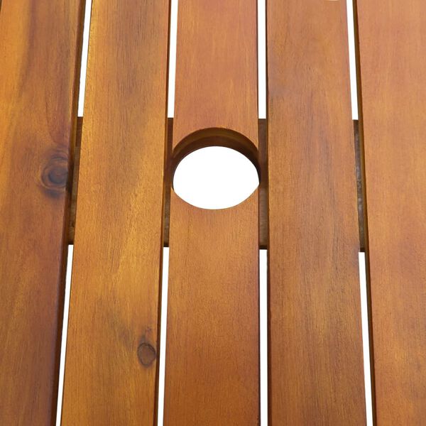 vidaXL Set de comedor de jard&iacute;n 9 piezas madera maciza de acacia