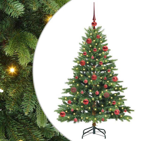 vidaXL Árbol de Navidad artificial con 150 LED Verde 150 cm PE y PVC