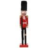 vidaXL Cascanueces de Navidad TURKU Rojo y negro 91 cm