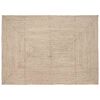 vidaXL Alfombra de &aacute;rea Natural y Blanco 240 x 340 cm yute