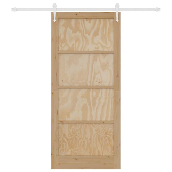 vidaXL Puerta Corredera ORKDAL Marr&oacute;n 93 x 211 cm