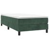 vidaXL Estructura de cama con somier terciopelo verde oscuro 90x200cm