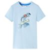 vidaXL Camiseta infantil azul claro 140