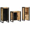 vidaXL Juego de muebles de ba&ntilde;o con caj&oacute;n 3 pcs Madera de mango maciza