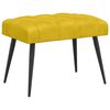 vidaXL Banco con tapicer&iacute;a con botones Amarillo 60 x 40 x 45 cm