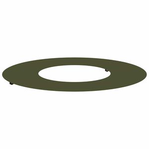vidaXL adecuado para Anillo de &Aacute;rbol Plano Verde oliva &Oslash;30 / 60 cm Acero