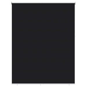 vidaXL Persiana enrollable exterior con protecci&oacute;n UV Negro Poli&eacute;ster