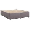 vidaXL Cama box spring con colch&oacute;n cuero sint&eacute;tico gris 180x200 cm