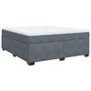 vidaXL Cama box spring con colchón terciopelo gris oscuro 180x200 cm