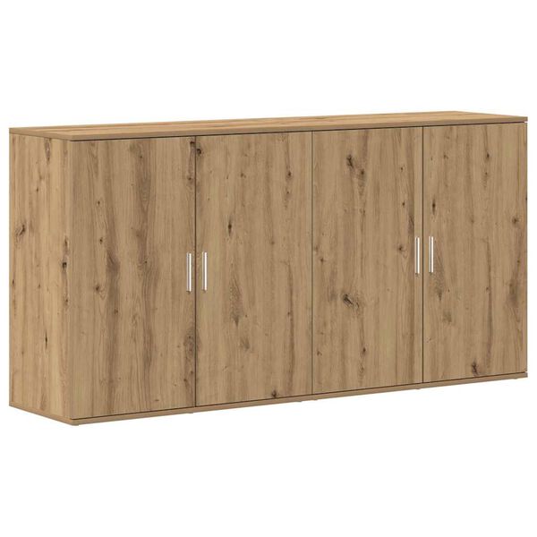 vidaXL Aparador 2 pcs Roble artesanal 79 x 38 x 80 cm