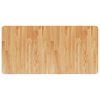 vidaXL Encimera ba&ntilde;o madera maciza tratada marr&oacute;n claro 100x50x1,5 cm