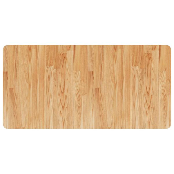 vidaXL Encimera ba&ntilde;o madera maciza tratada marr&oacute;n claro 100x50x1,5 cm