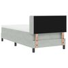 vidaXL Cama tipo Box Spring Gris Claro 190 x 90 cm Terciopelo