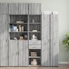 vidaXL Armario estrecho madera ingenier&iacute;a gris Sonoma 45x42,5x225 cm